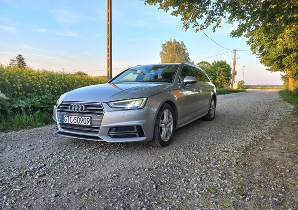 Audi A4 cena 85000 przebieg: 116300, rok produkcji 2017 z Tczew małe 742